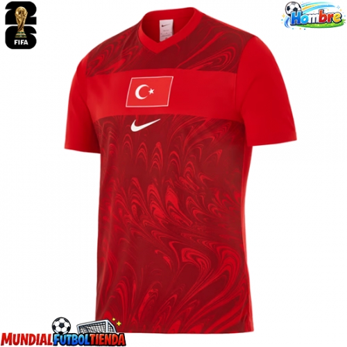 Camiseta Turquía Primera Equipación Replica Mundial 2026 mangas cortas